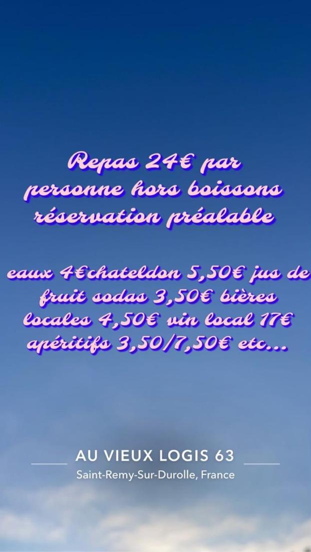 Au Vieux Logis 63 Bed & Breakfast Saint-Remy-sur-Durolle ภายนอก รูปภาพ